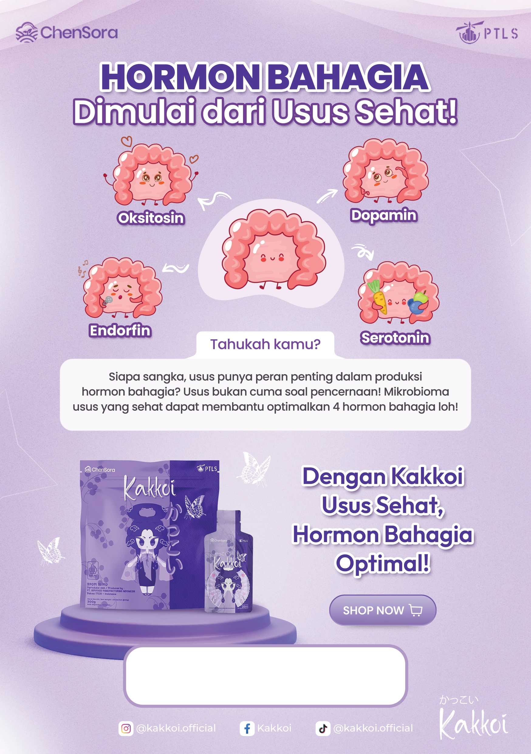 KAKKOI Minuman gel detox dan kecantikan dengan kolagen